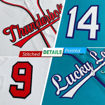 Custom Black White-Powder Blue Classic Style Authentic Baseball Jersey