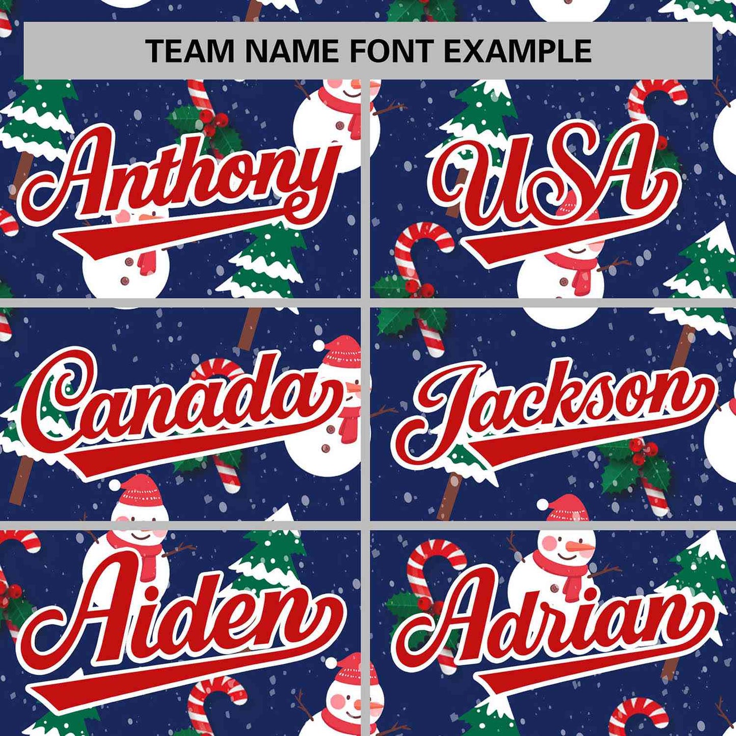 Custom Blue Red-White Christmas Graffiti Pattern Authentic Baseball Jersey