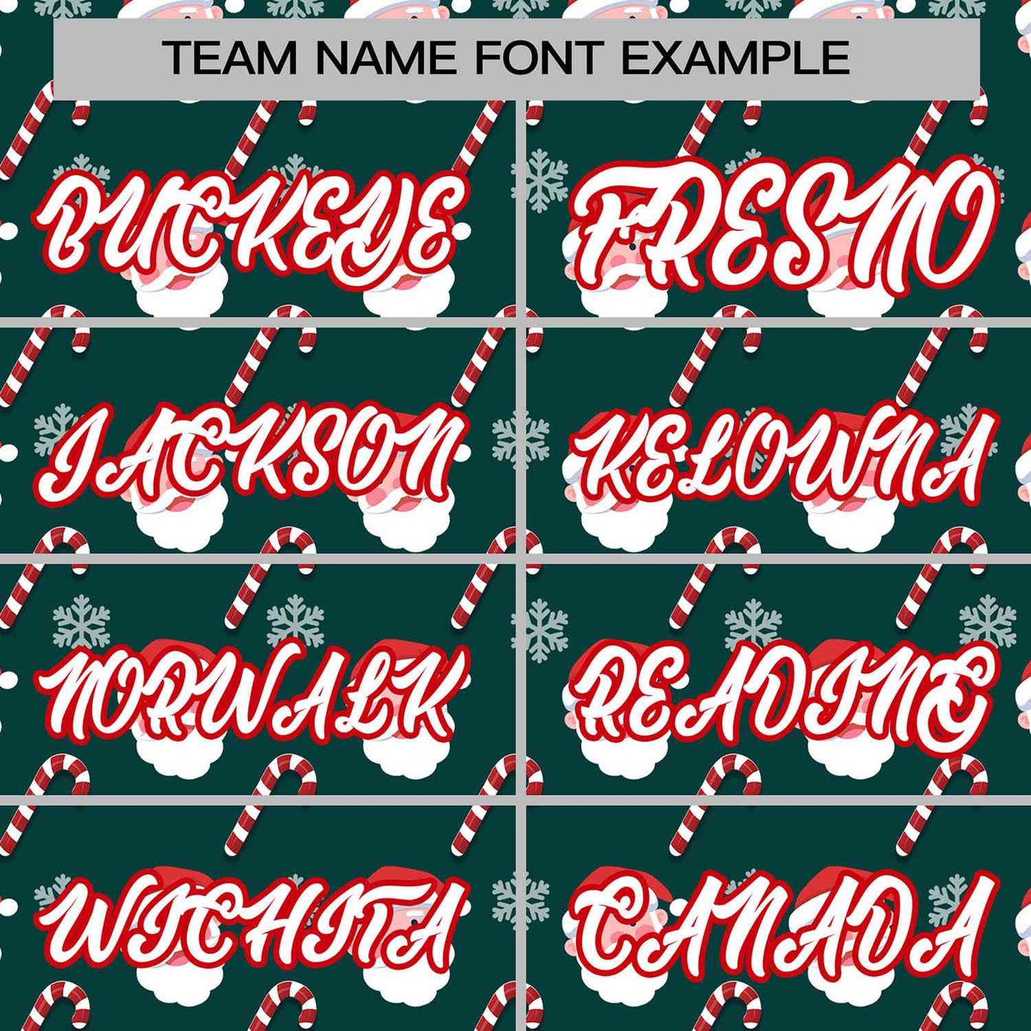 Custom Green White-Red Christmas Graffiti Pattern Authentic Baseball Jersey