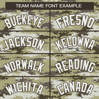 Custom Camo White Gray-Brown Authentic Baseball Jersey