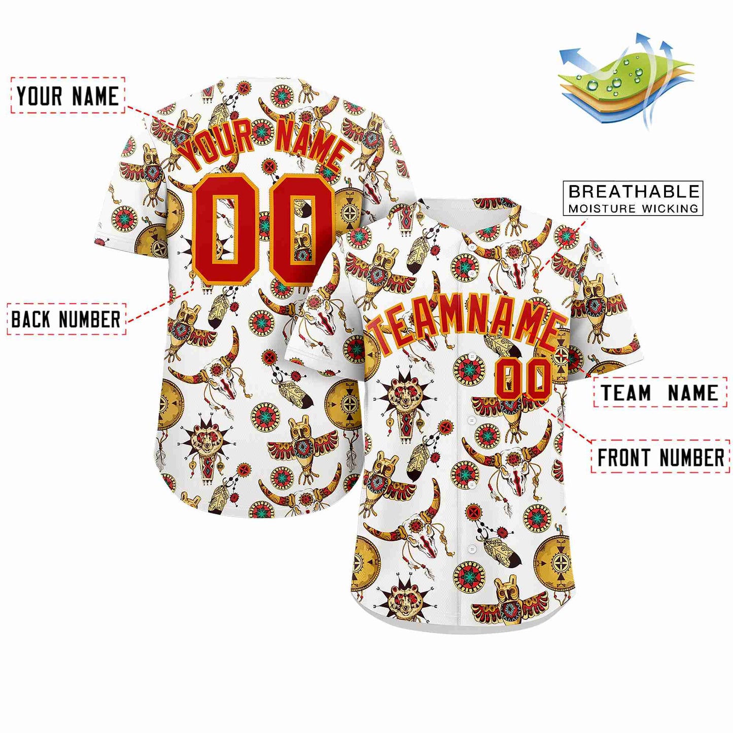 Custom White 3D Graffiti Pattern Personalized Design Authentic Baseball Jersey