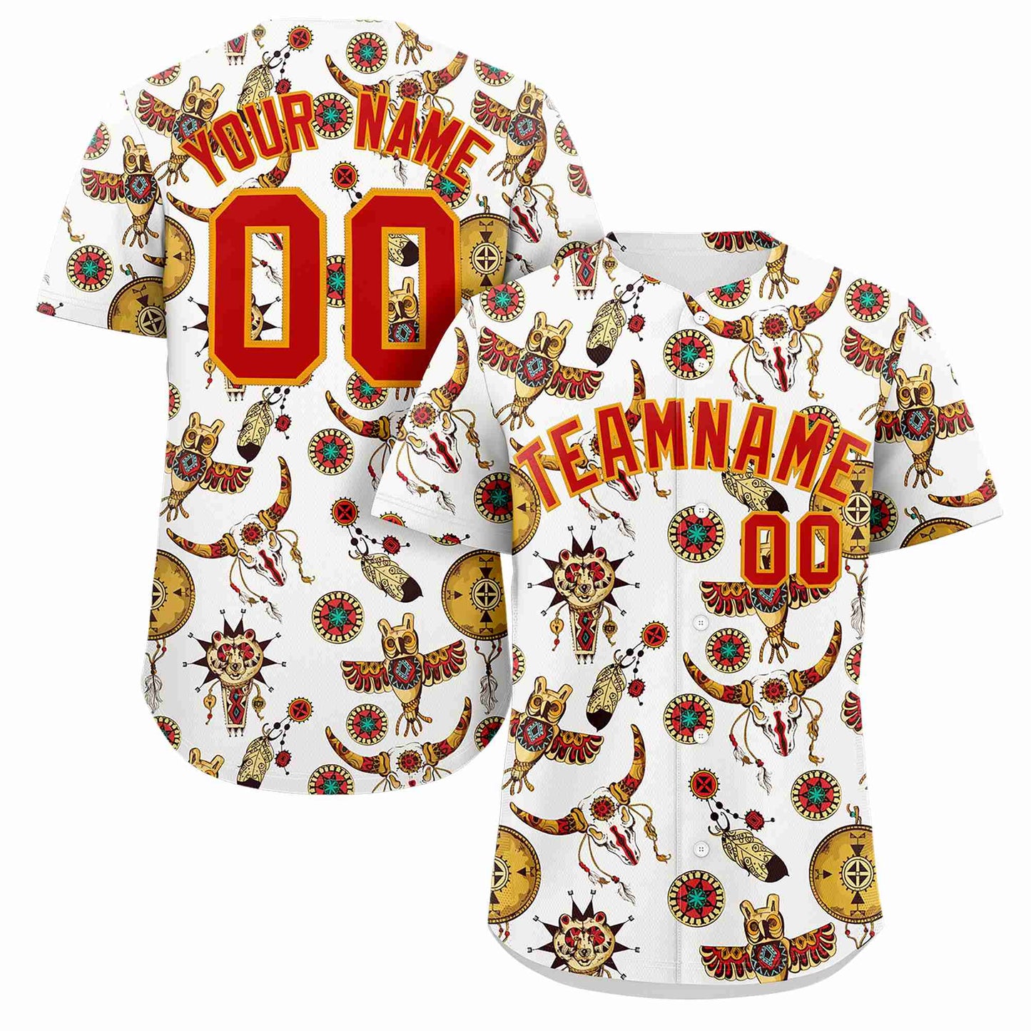 Custom White 3D Graffiti Pattern Personalized Design Authentic Baseball Jersey