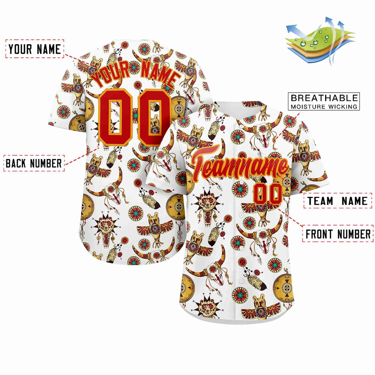 Custom White 3D Graffiti Pattern Personalized Design Authentic Baseball Jersey