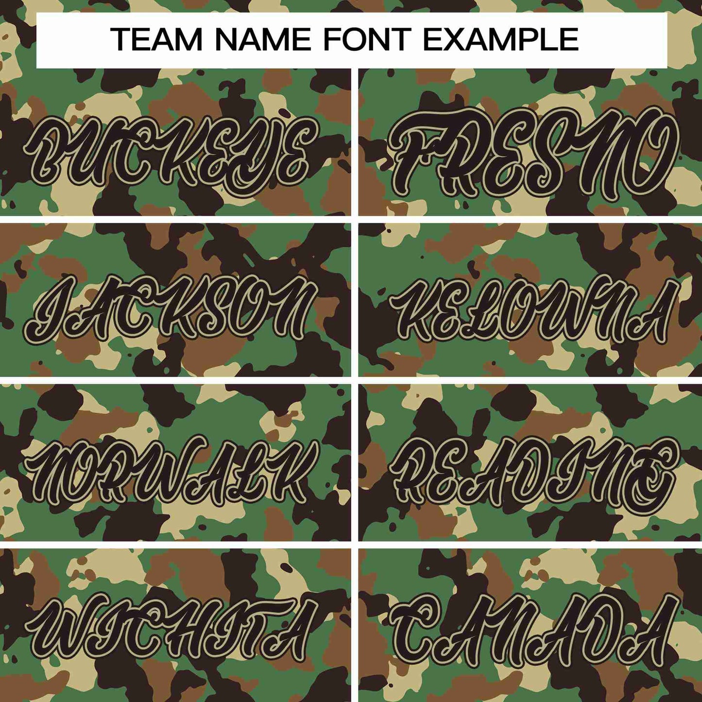 Custom Khaki Green-Brown Camo Fashion Authentic Sleeveless Baseball Jersey