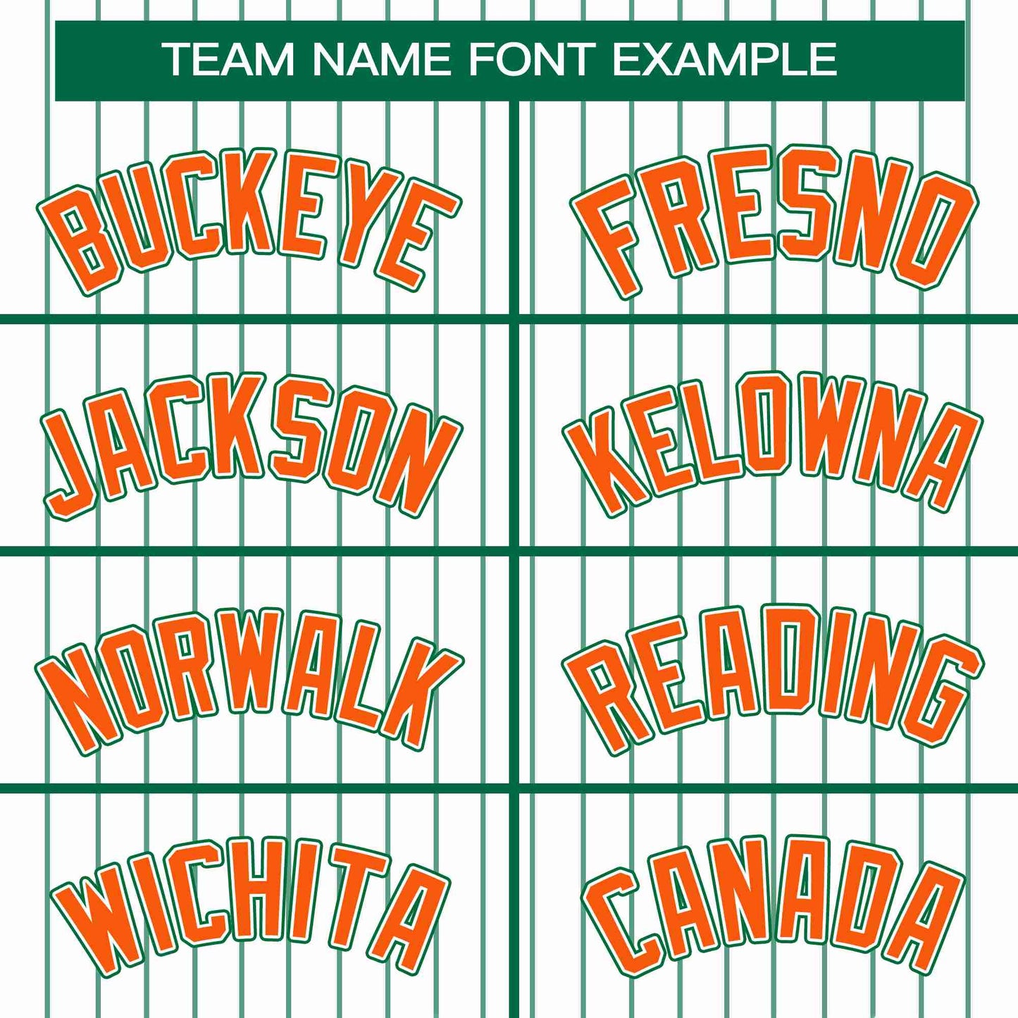 Custom White Kelly Green-Orange Stripe Fashion Design Full Button Authentic Baseball Jersey