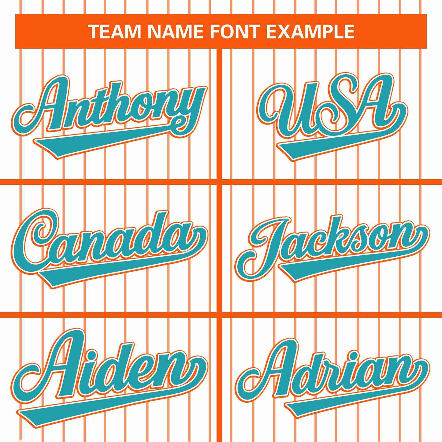 Custom White Orange-Aqua Stripe Fashion Design Full Button Authentic Baseball Jersey