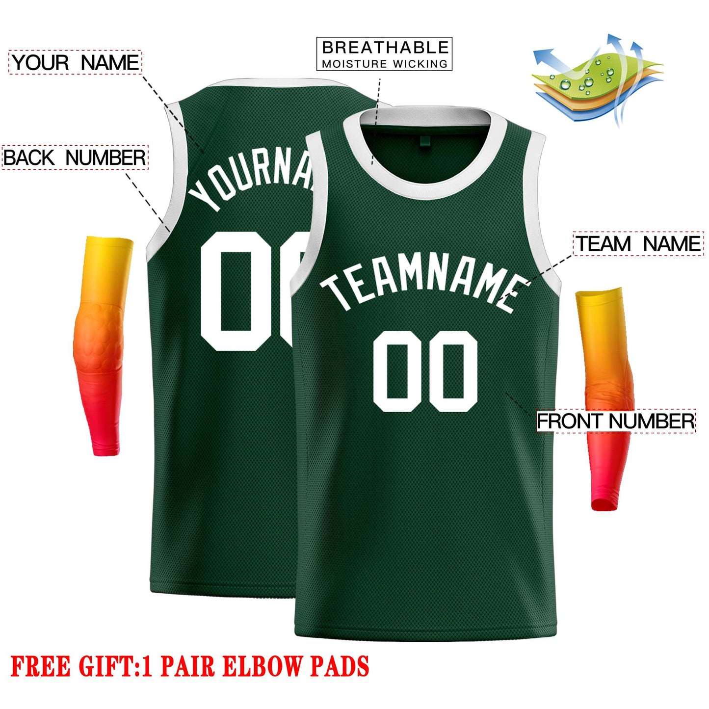 Custom Basketball Jersey Stitched or Printed Personalized Team Uniform Tank Top