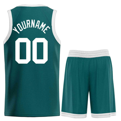 Custom Aqua WhiteBull Classic Sets Curved Basketball Jersey