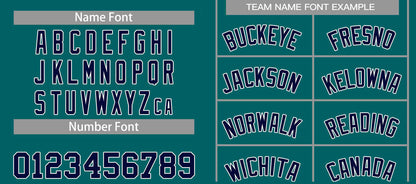 Custom Aqua Navy-White Bull Classic Sets Curved Basketball Jersey