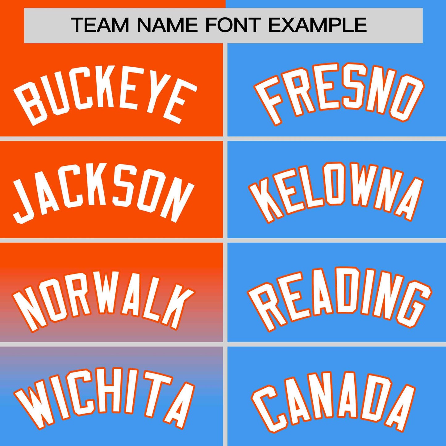 Custom Powder Blue Orange Personalized Half Gradient Design Authentic Baseball Jersey