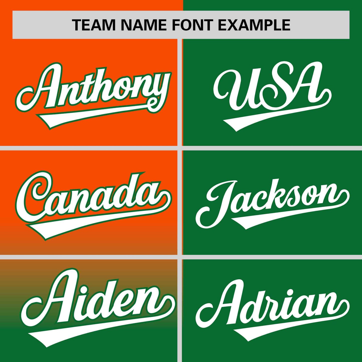 Custom Kelly Green Orange Personalized Half Gradient Design Authentic Baseball Jersey