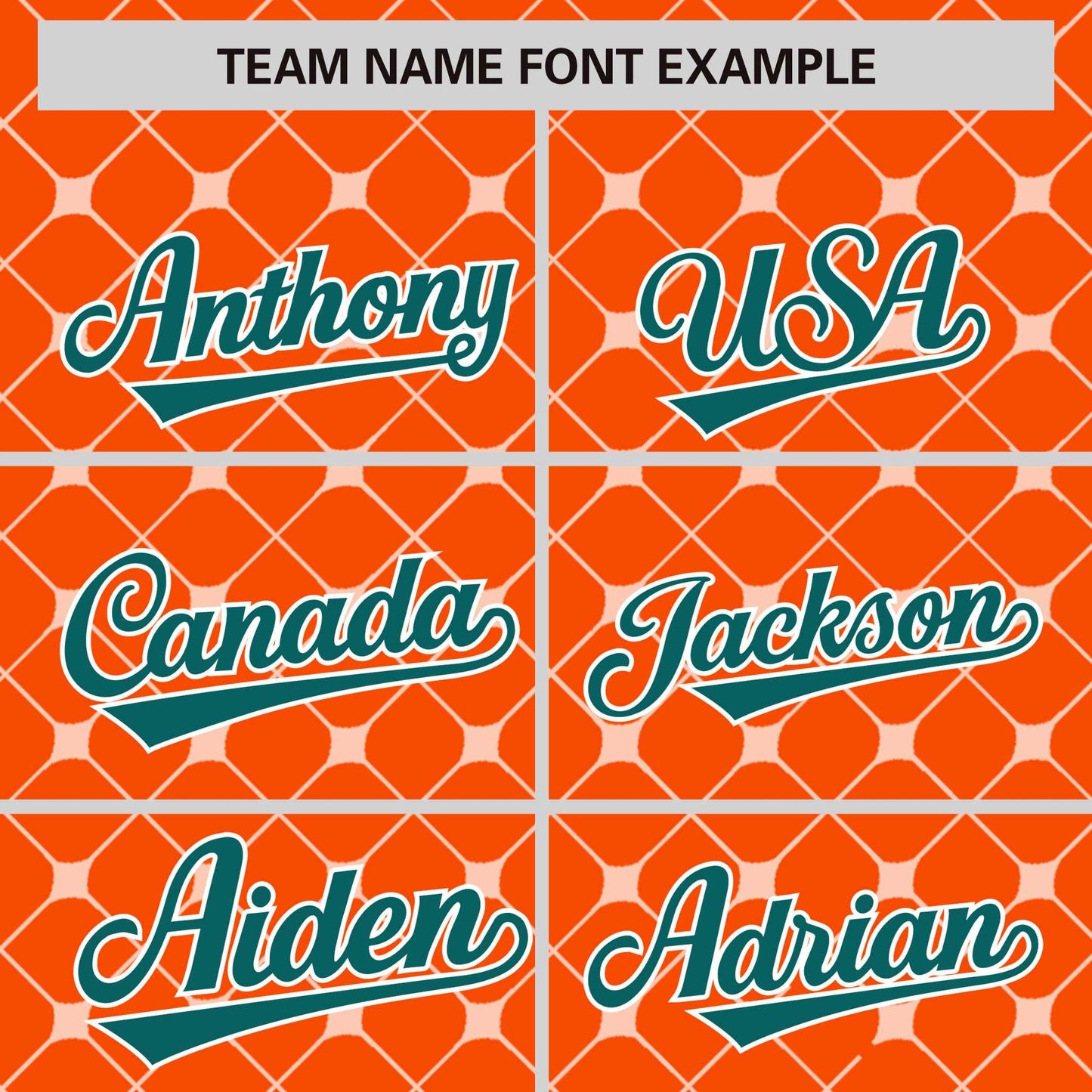 Custom Orange Aqua-White Personalized Plaid Design Authentic Baseball Jersey