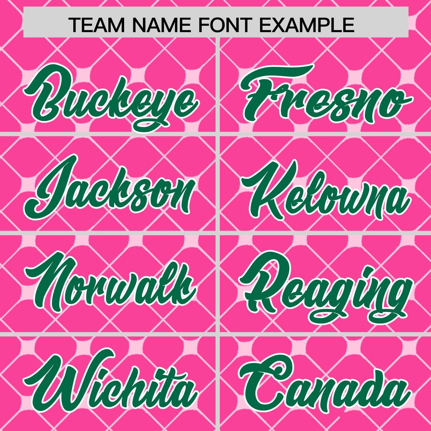 Custom Pink Kelly Green-White Personalized Plaid Design Authentic Baseball Jersey