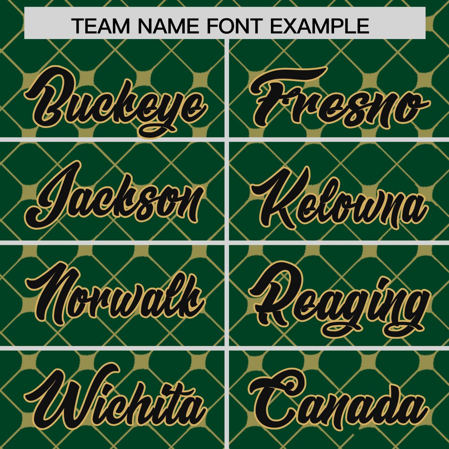 Custom Green Black-Old Gold Personalized Plaid Design Authentic Baseball Jersey