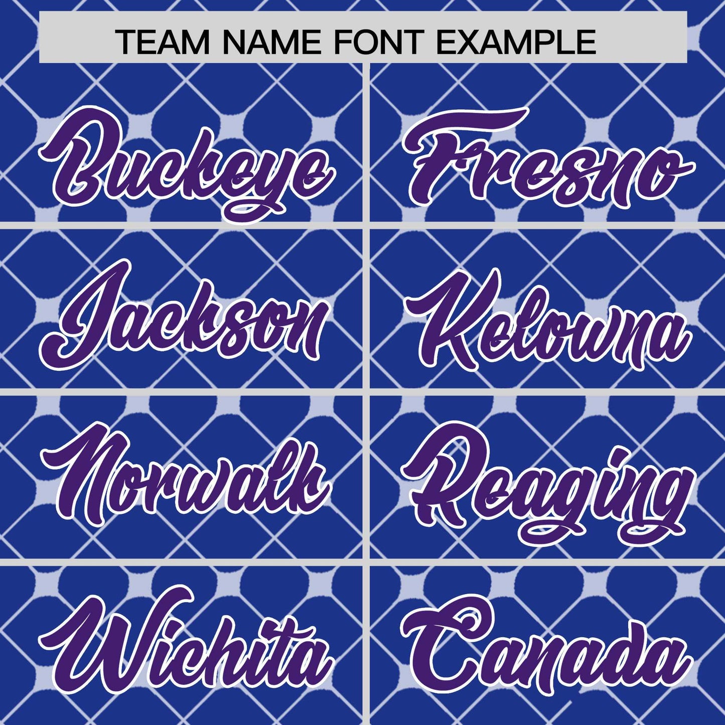 Custom Royal Purple-White Personalized Plaid Design Authentic Baseball Jersey