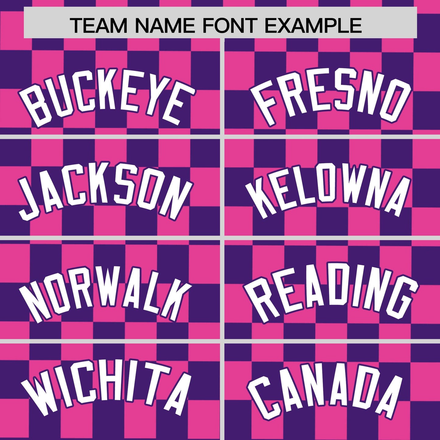 Custom Purple Pink Personalized Plaid Fashion Design Authentic Baseball Jersey