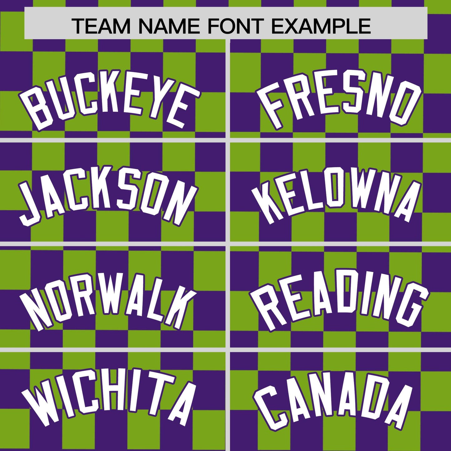 Custom Purple Neon Green Personalized Plaid Fashion Design Authentic Baseball Jersey