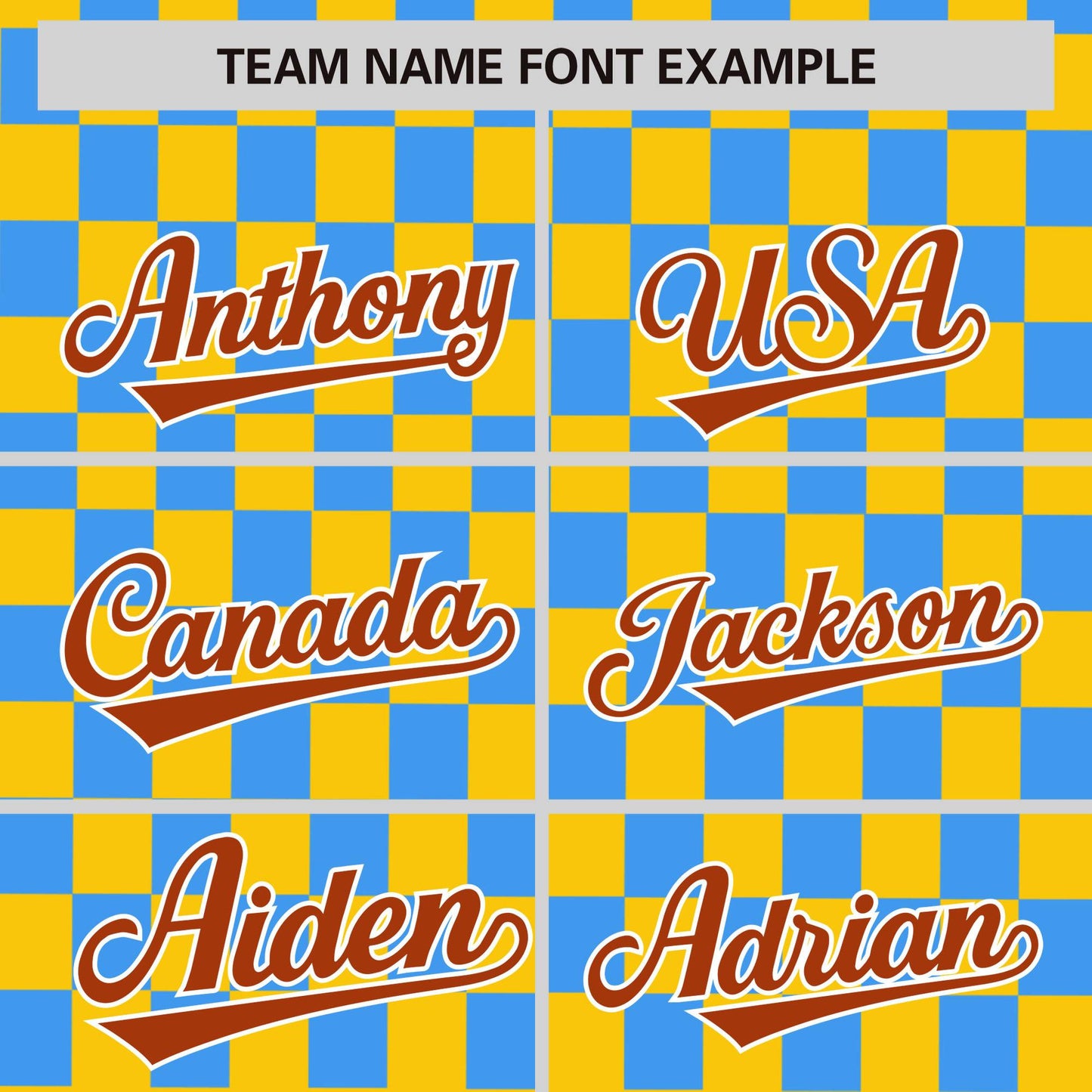 Custom Gold Powder Blue Personalized Plaid Fashion Design Authentic Baseball Jersey