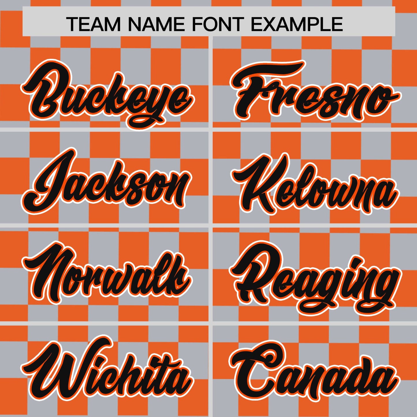 Custom Gray Orange Personalized Plaid Fashion Design Authentic Baseball Jersey