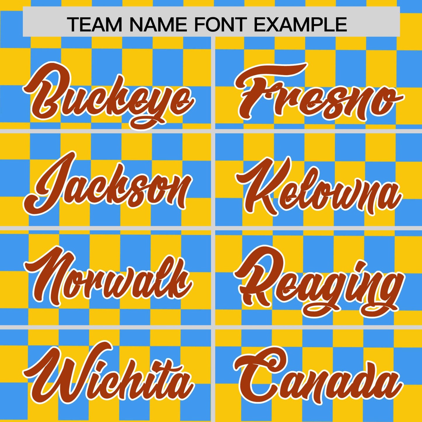 Custom Gold Powder Blue Personalized Plaid Fashion Design Authentic Baseball Jersey