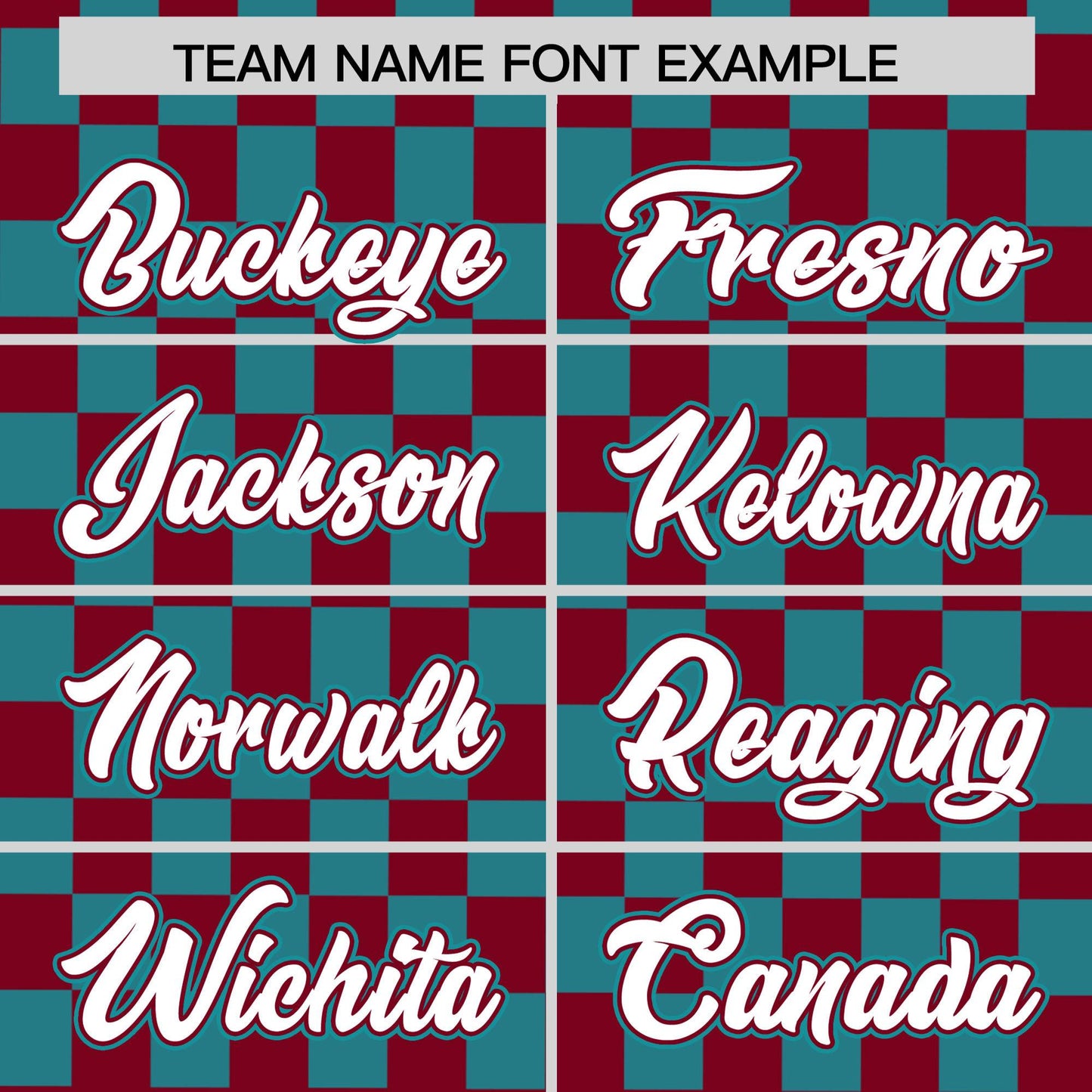 Custom Crimson Aqua Personalized Plaid Fashion Design Authentic Baseball Jersey