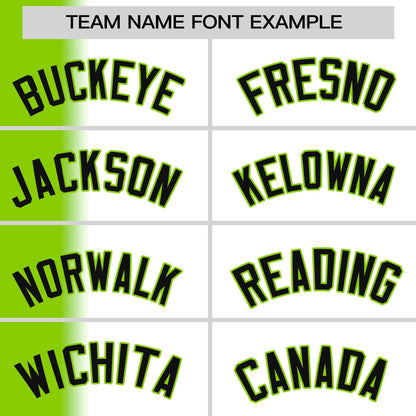 Custom White Neon Green Pinstripe Personalized Gradient Authentic Baseball Jersey