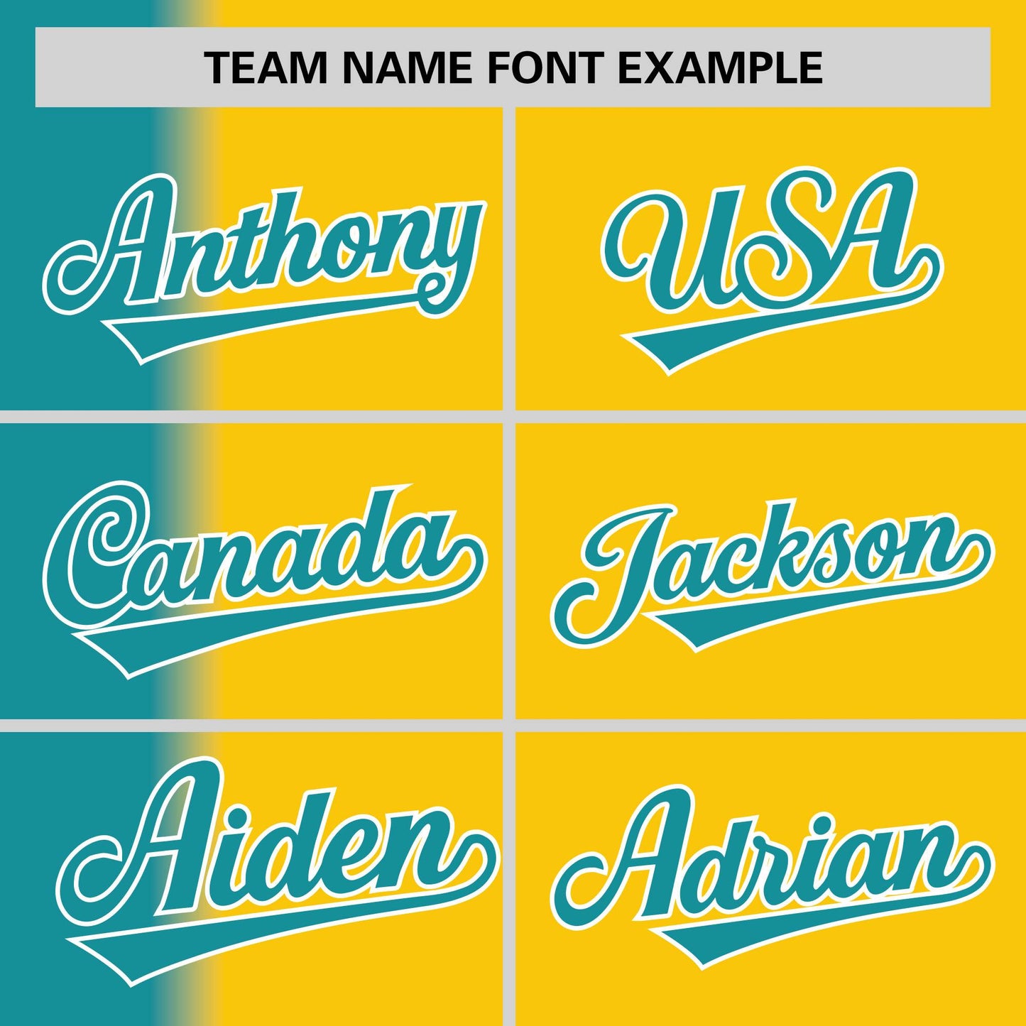 Custom Gold Aqua Pinstripe Personalized Gradient Authentic Baseball Jersey