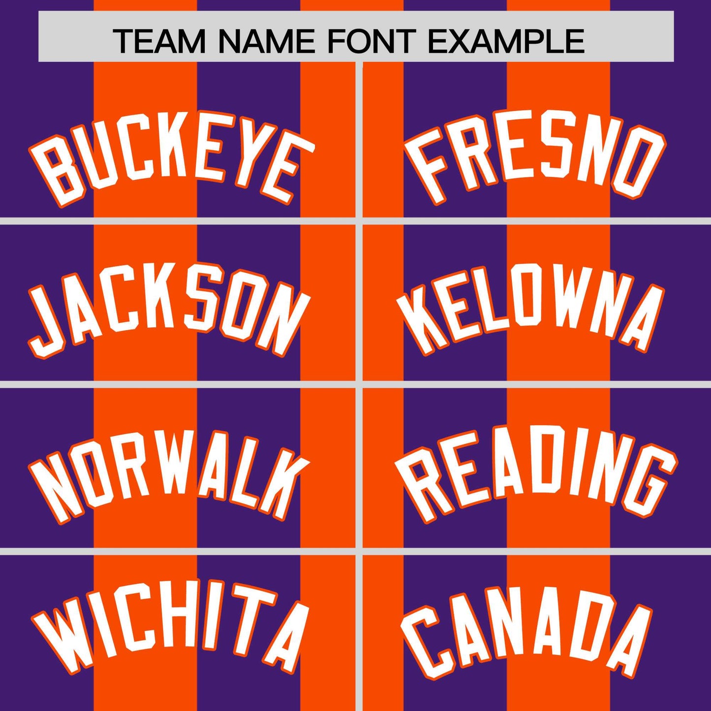 Custom Orange Purple Thick Stripe Fashion Authentic Baseball jersey