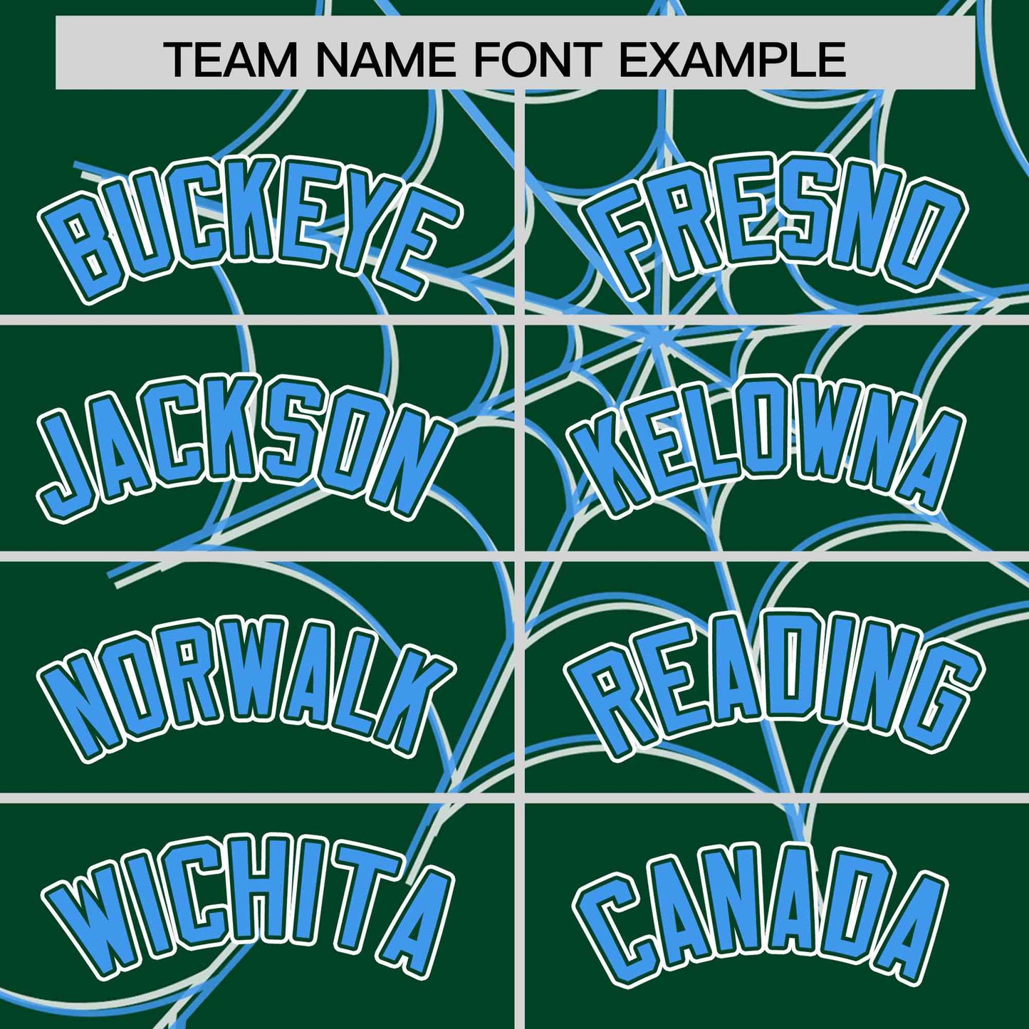 Custom Green Powder Blue Spider Web Pattern Raglan Sleeves Authentic Baseball Jersey