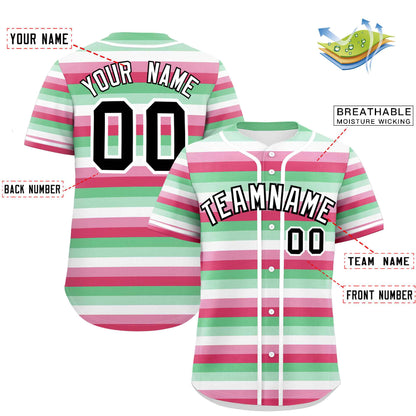 Custom Rainbow Abrosexual For Pride Month Color Block Authentic Baseball Jersey