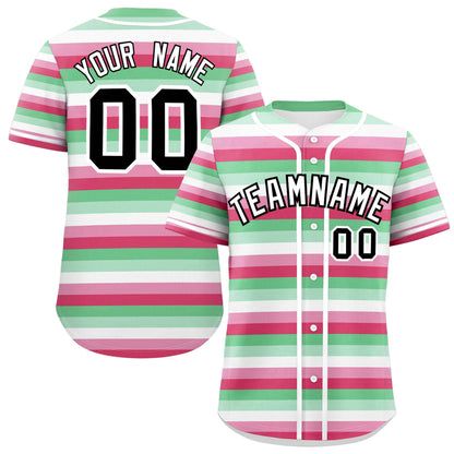 Custom Rainbow Abrosexual For Pride Month Color Block Authentic Baseball Jersey