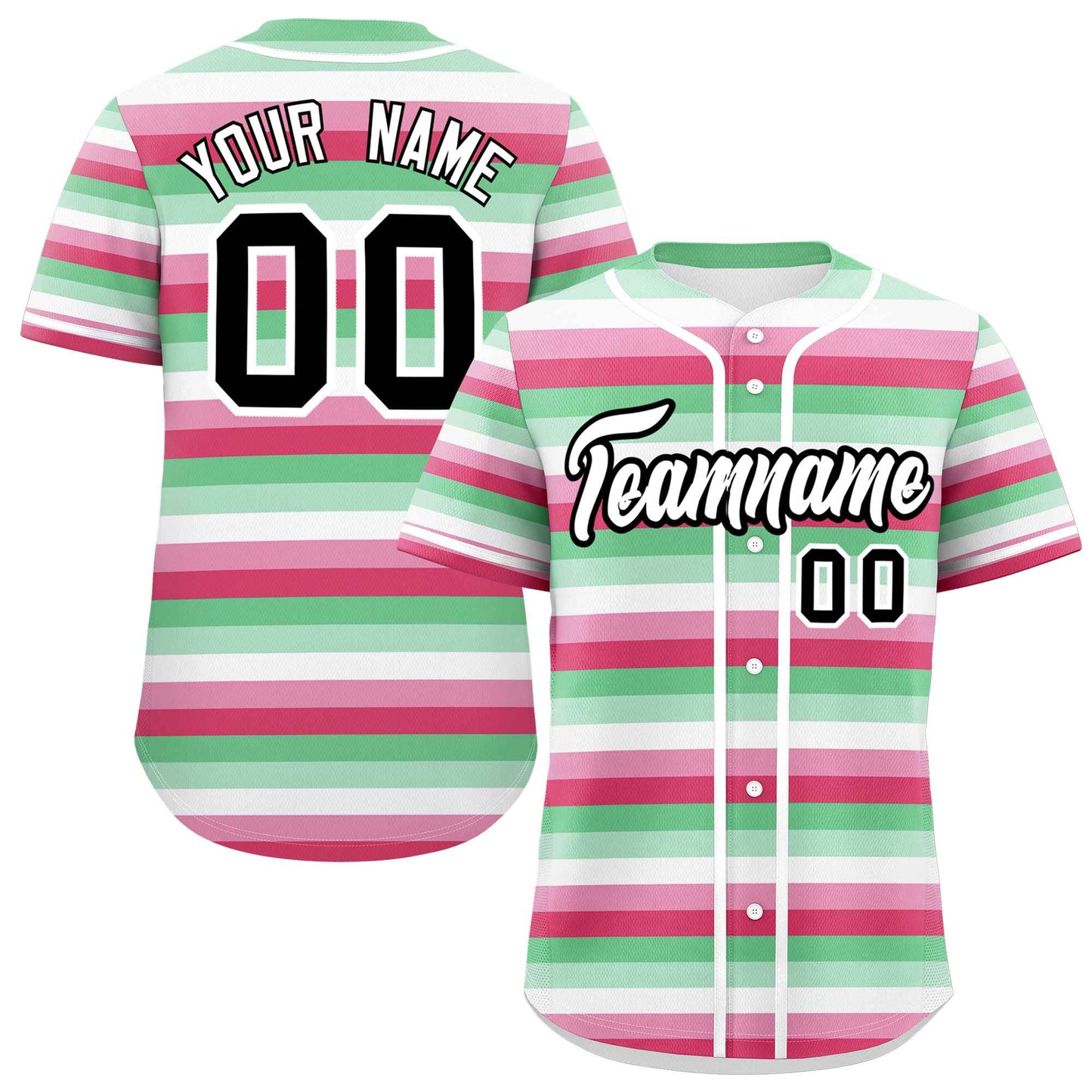 Custom Rainbow Abrosexual For Pride Month Color Block Authentic Baseball Jersey