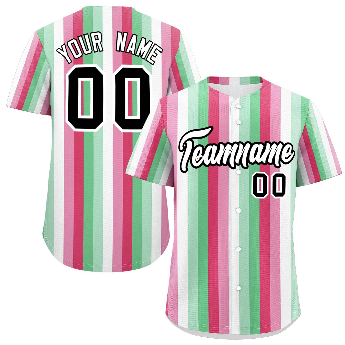 Custom Rainbow Abrosexual For Pride Month Color Block Authentic Baseball Jersey