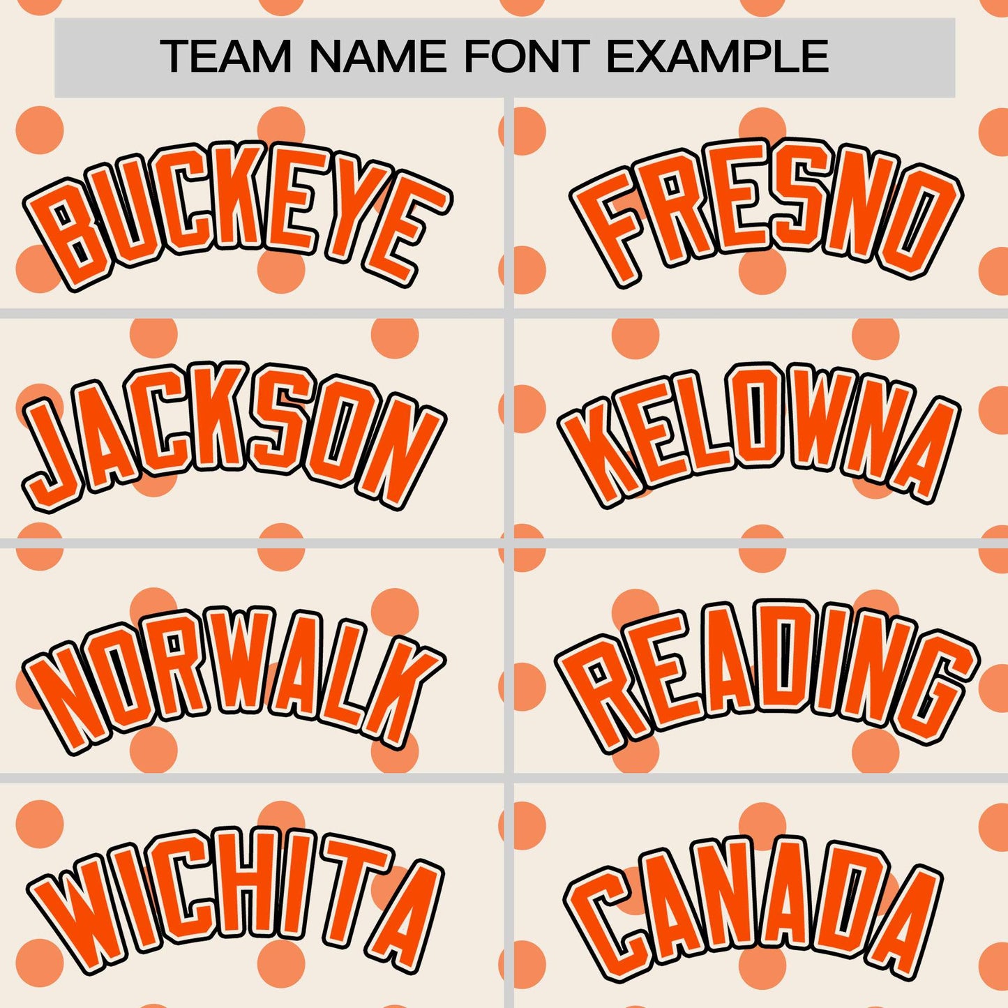 Custom Cream Orange Personalized Polka Dot Graffiti Pattern Authentic Baseball Jersey