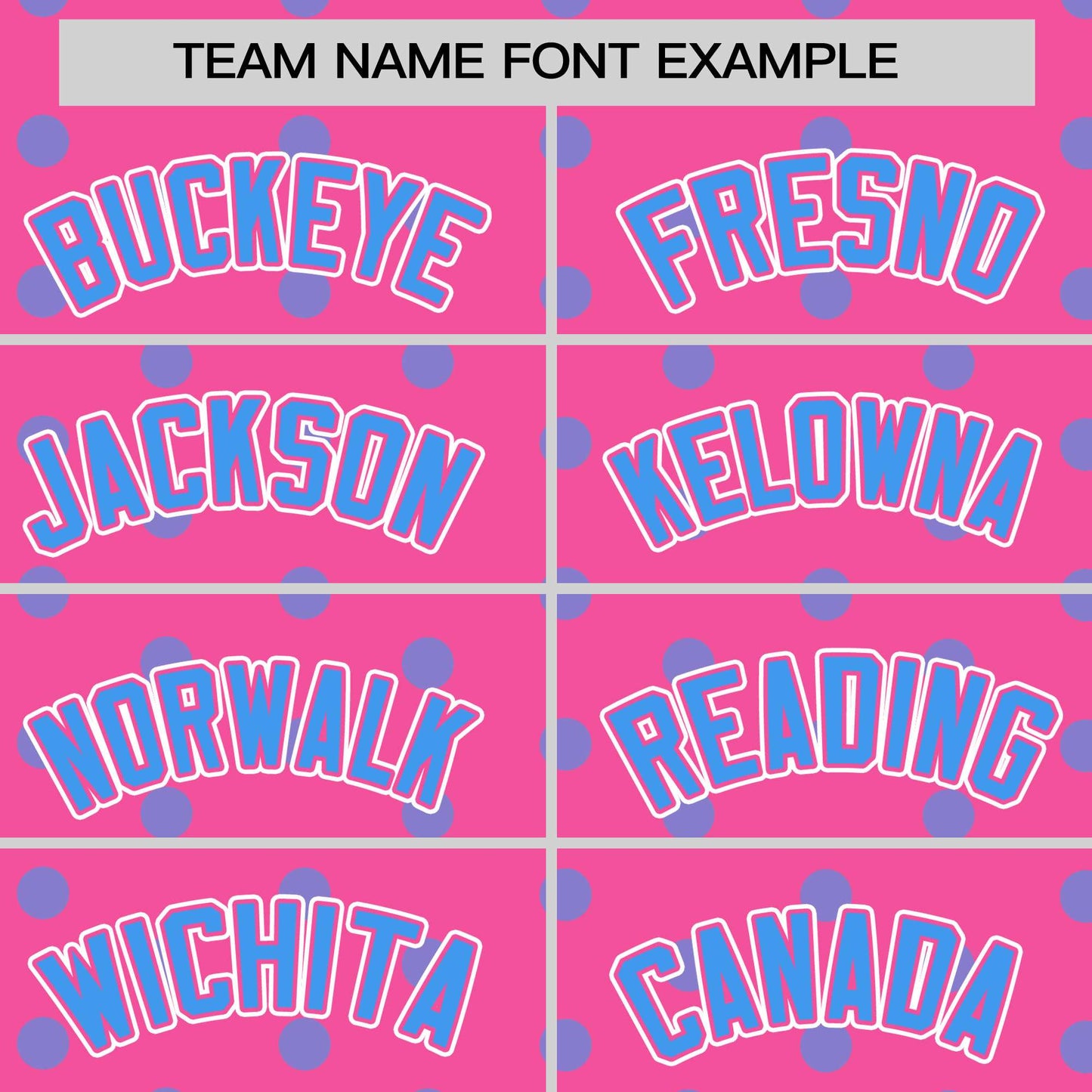 Custom Pink Powder Blue Personalized Polka Dot Graffiti Pattern Authentic Baseball Jersey