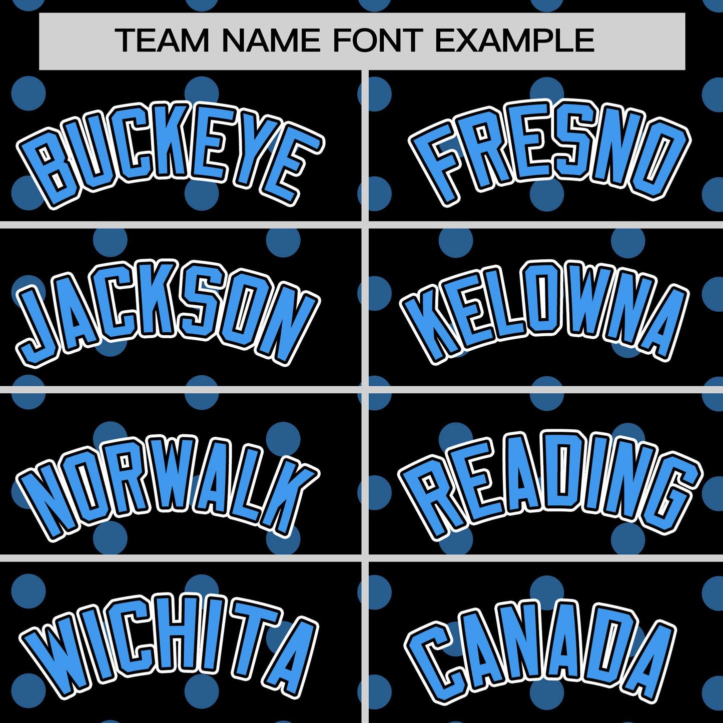 Custom Black Powder Blue Personalized Polka Dot Graffiti Pattern Authentic Baseball Jersey