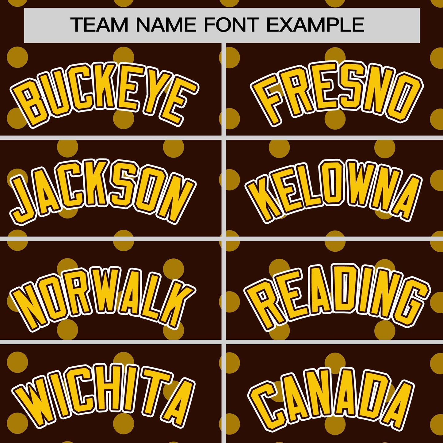 Custom Brown Gold Personalized Polka Dot Graffiti Pattern Authentic Baseball Jersey