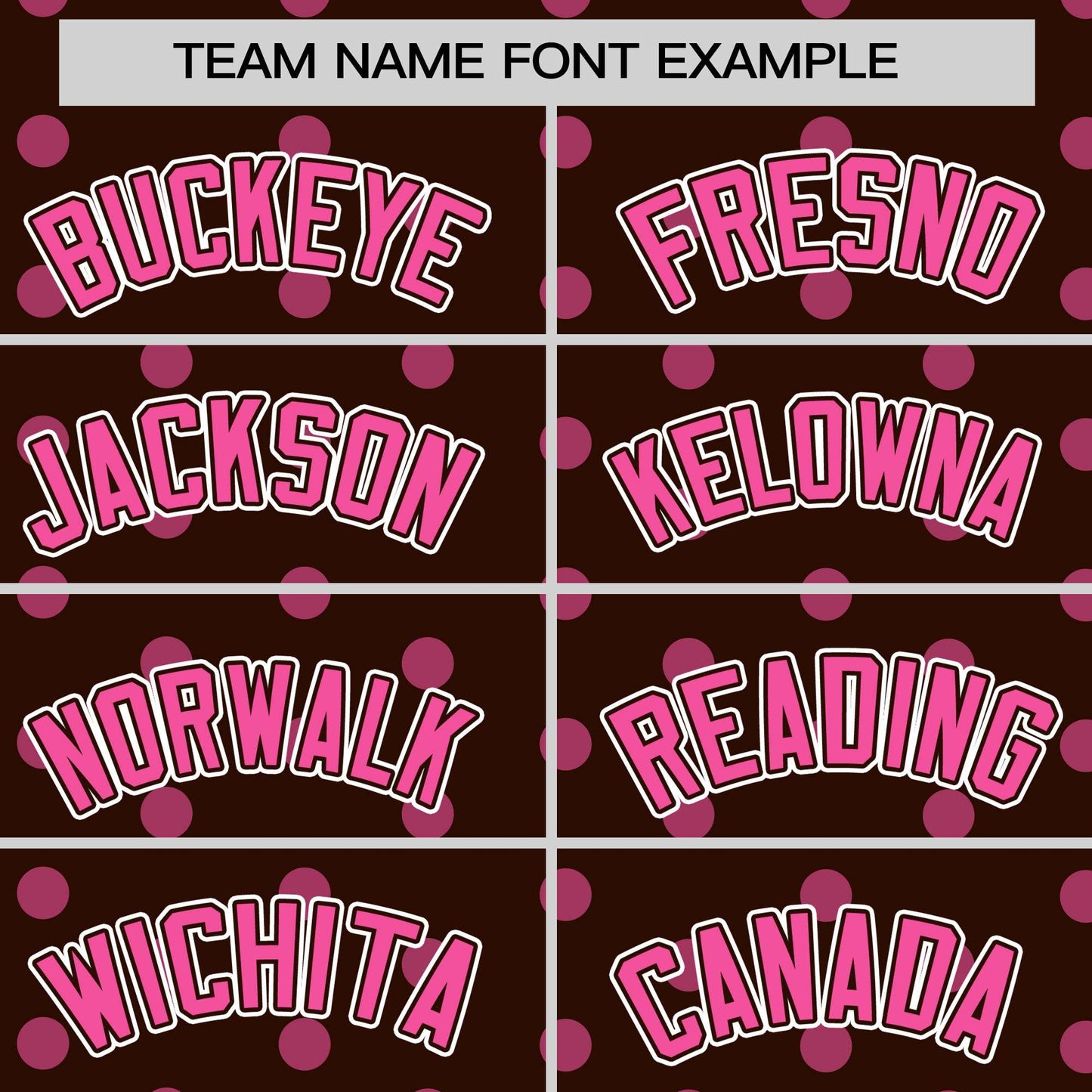 Custom Brown Pink Personalized Polka Dot Graffiti Pattern Authentic Baseball Jersey