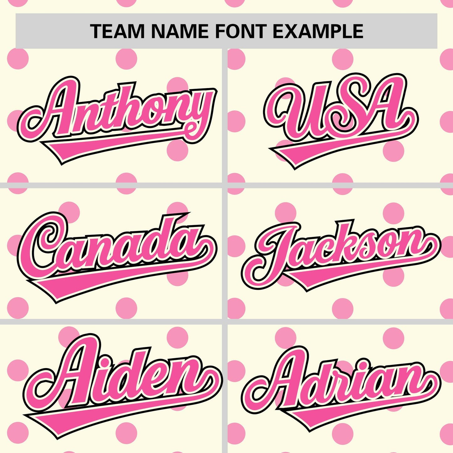 Custom Cream Pink Personalized Polka Dot Graffiti Pattern Authentic Baseball Jersey