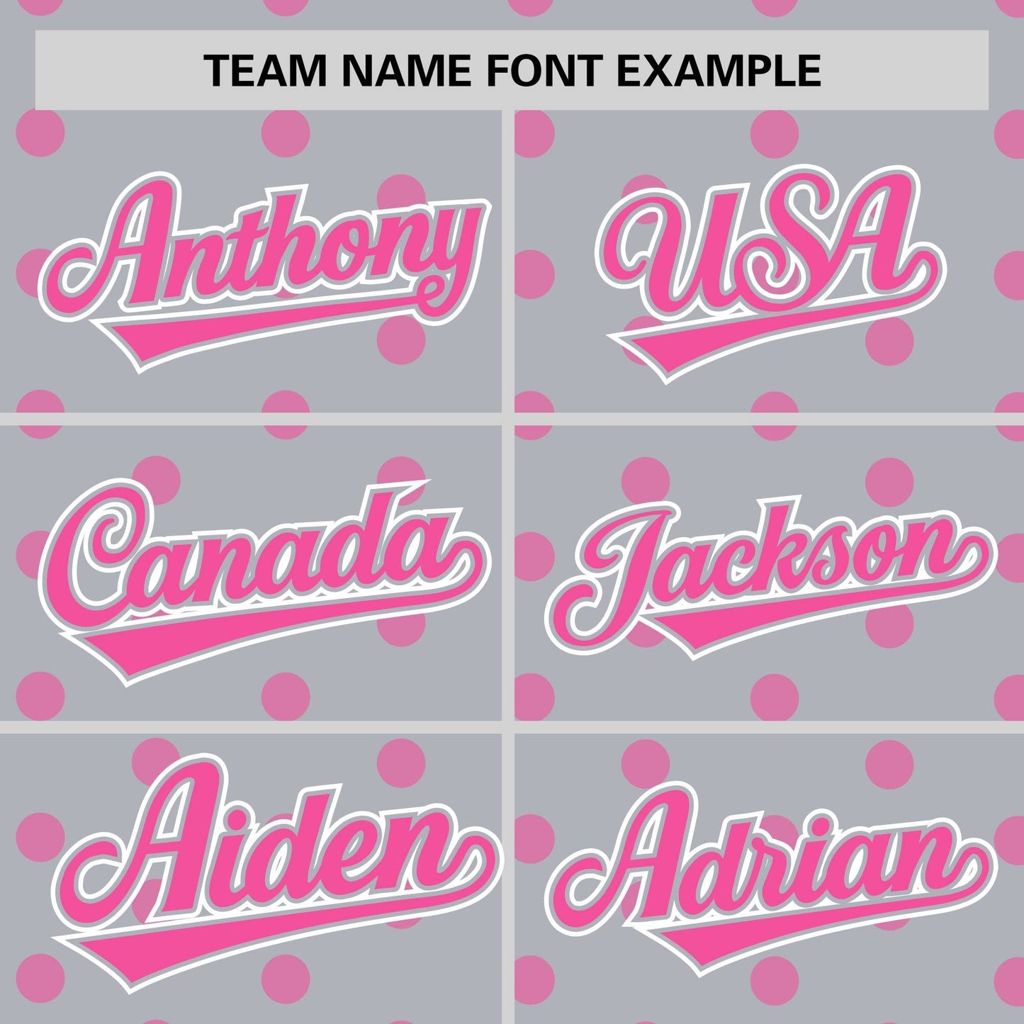 Custom Gray Pink Personalized Polka Dot Graffiti Pattern Authentic Baseball Jersey