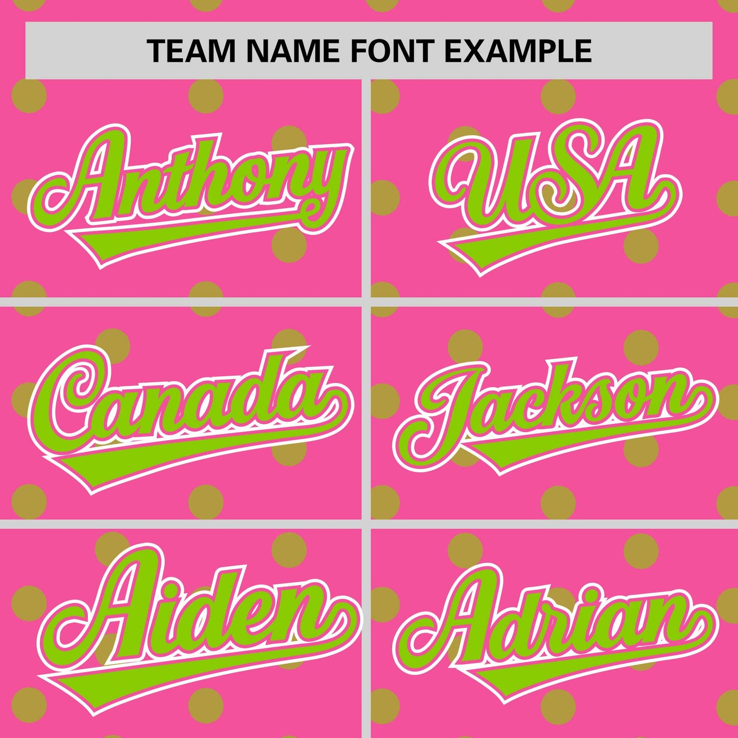 Custom Pink Neon Green Personalized Polka Dot Graffiti Pattern Authentic Baseball Jersey