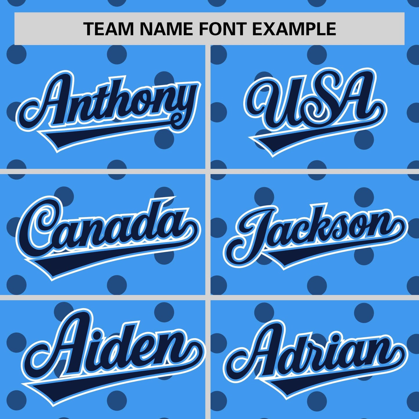 Custom Powder Blue Navy Personalized Polka Dot Graffiti Pattern Authentic Baseball Jersey