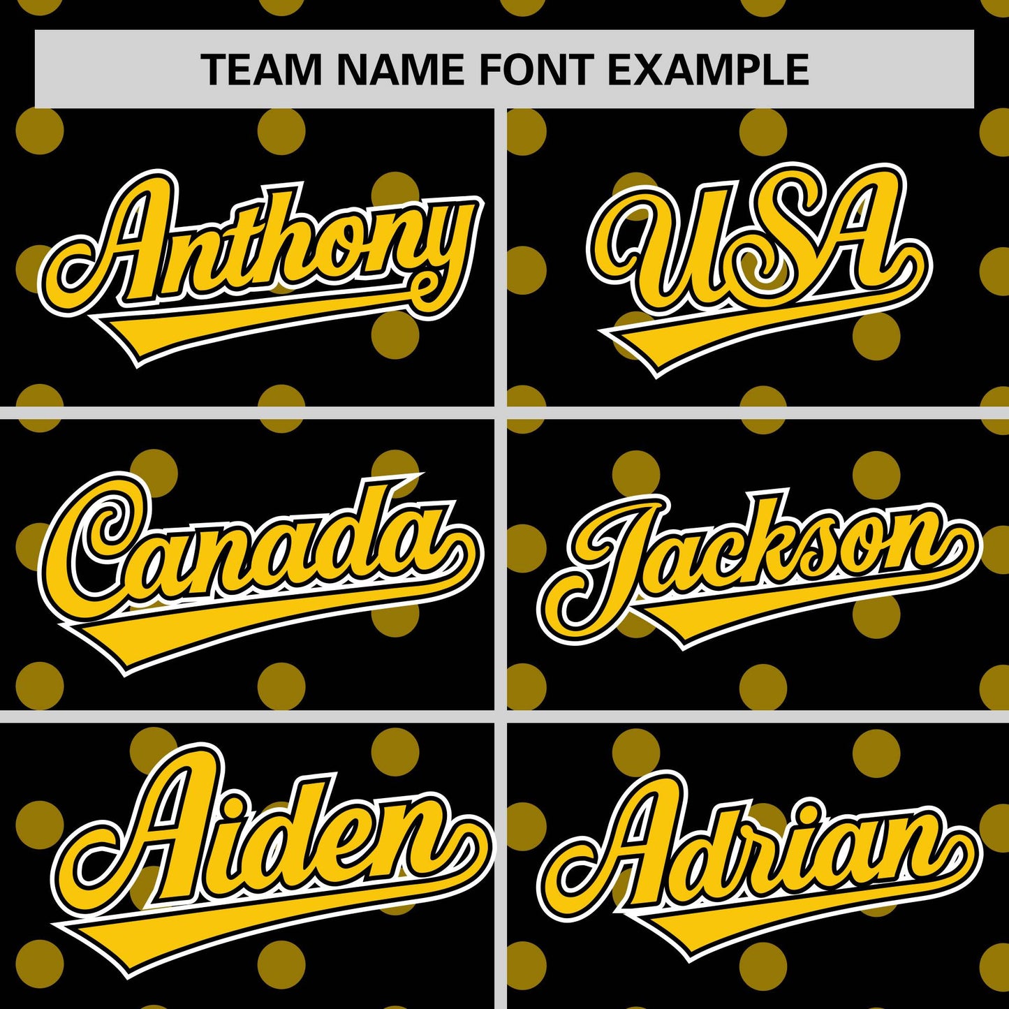 Custom Black Gold Personalized Polka Dot Graffiti Pattern Authentic Baseball Jersey