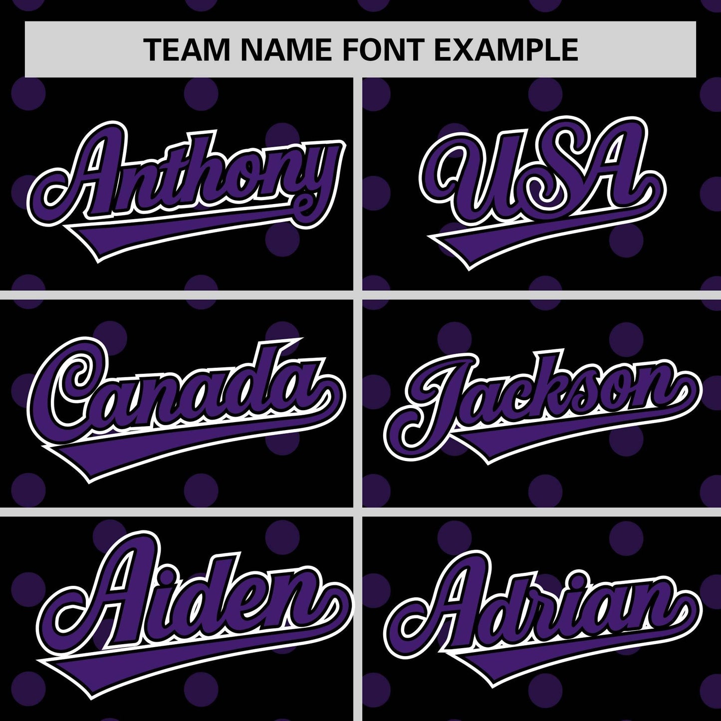 Custom Black Purple Personalized Polka Dot Graffiti Pattern Authentic Baseball Jersey