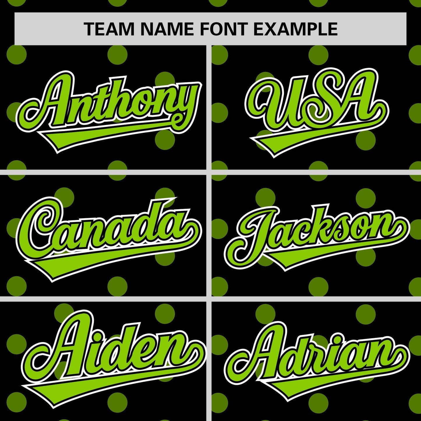 Custom Black Neon Green Personalized Polka Dot Graffiti Pattern Authentic Baseball Jersey