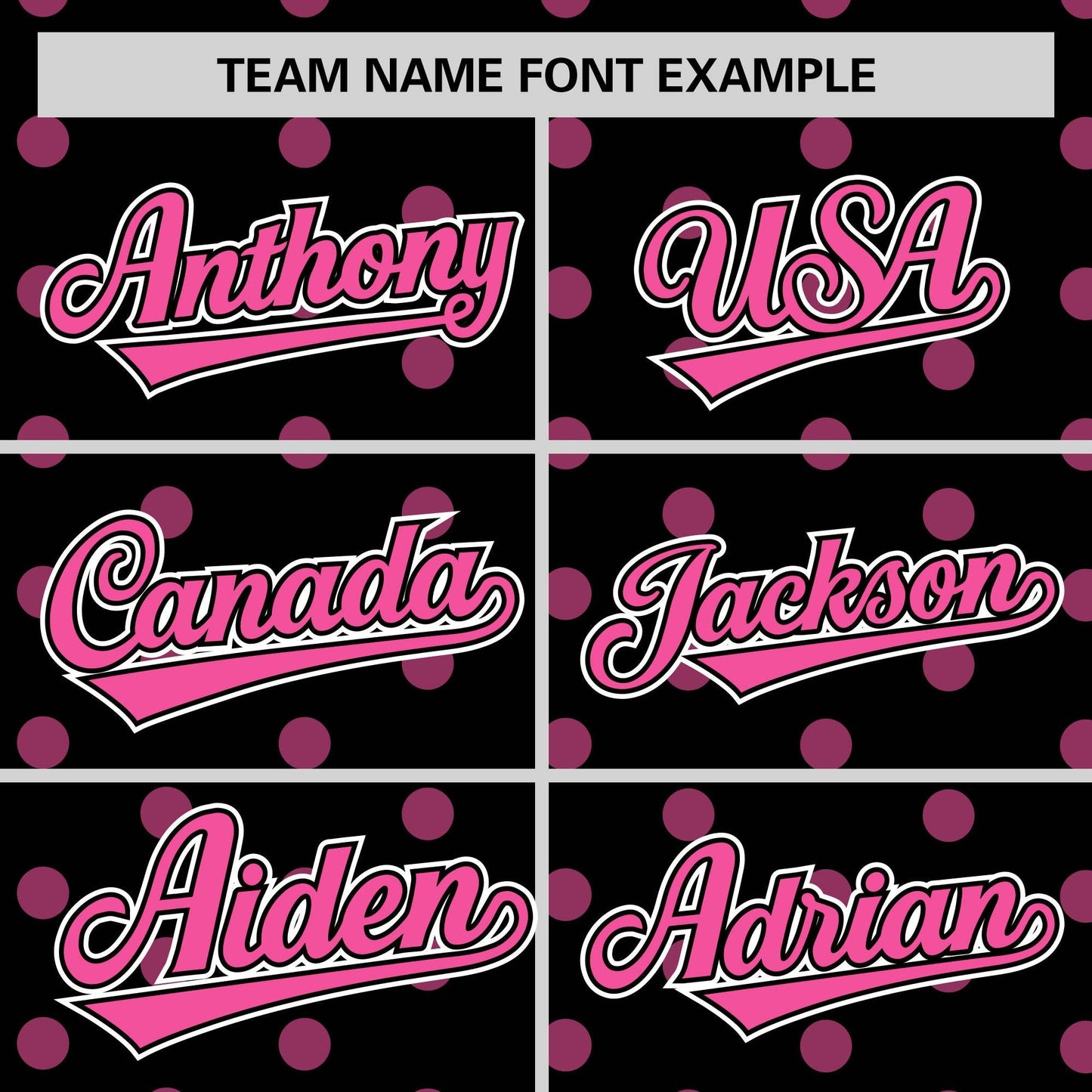 Custom Black Pink Personalized Polka Dot Graffiti Pattern Authentic Baseball Jersey