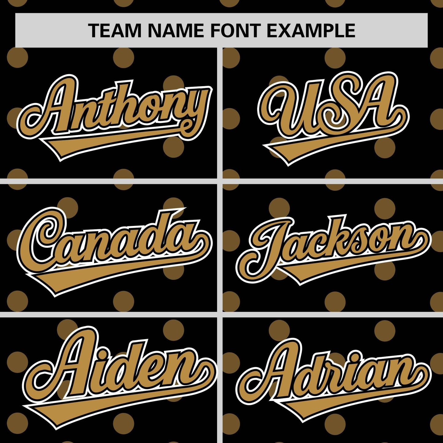 Custom Black Old Gold Personalized Polka Dot Graffiti Pattern Authentic Baseball Jersey