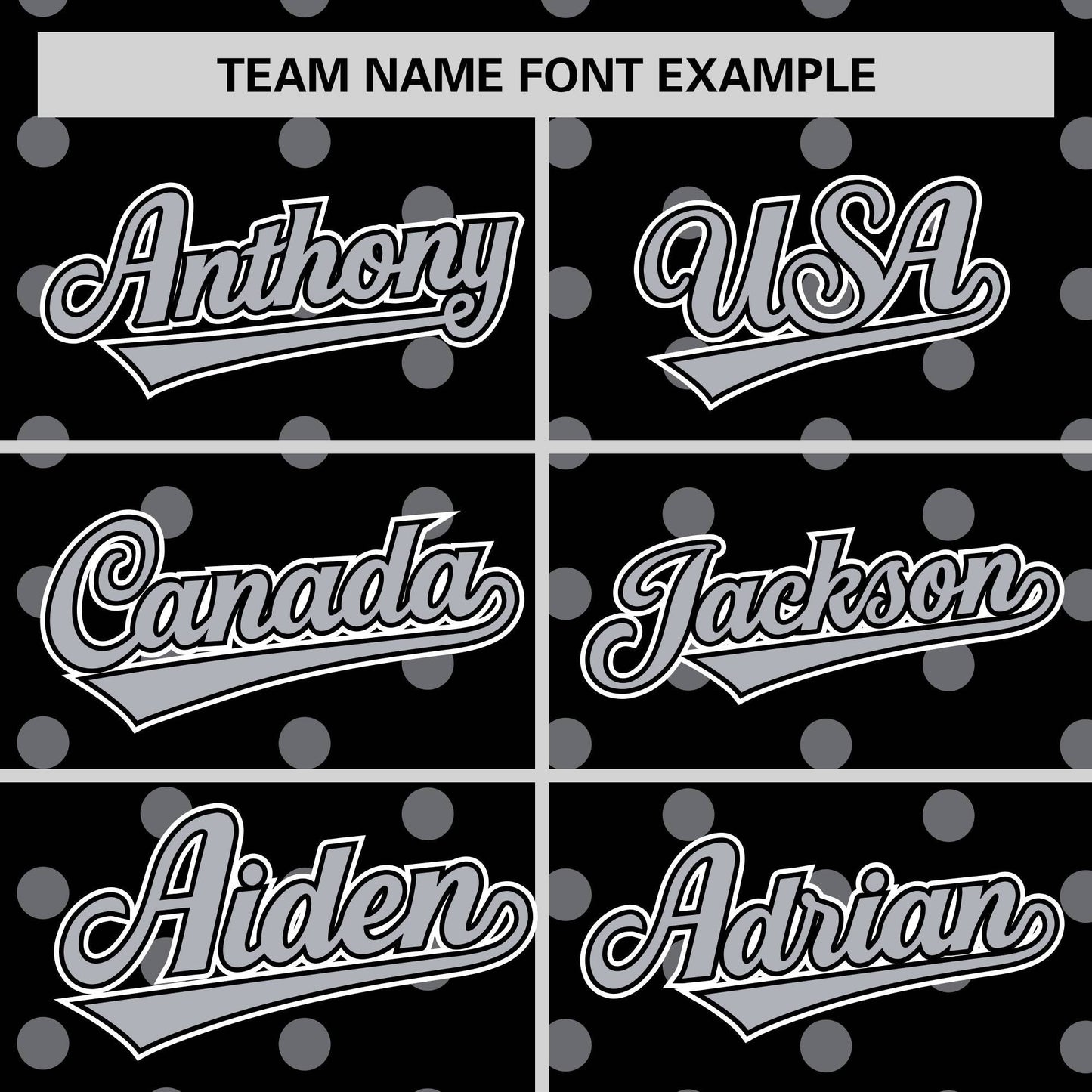 Custom Black Gray Personalized Polka Dot Graffiti Pattern Authentic Baseball Jersey