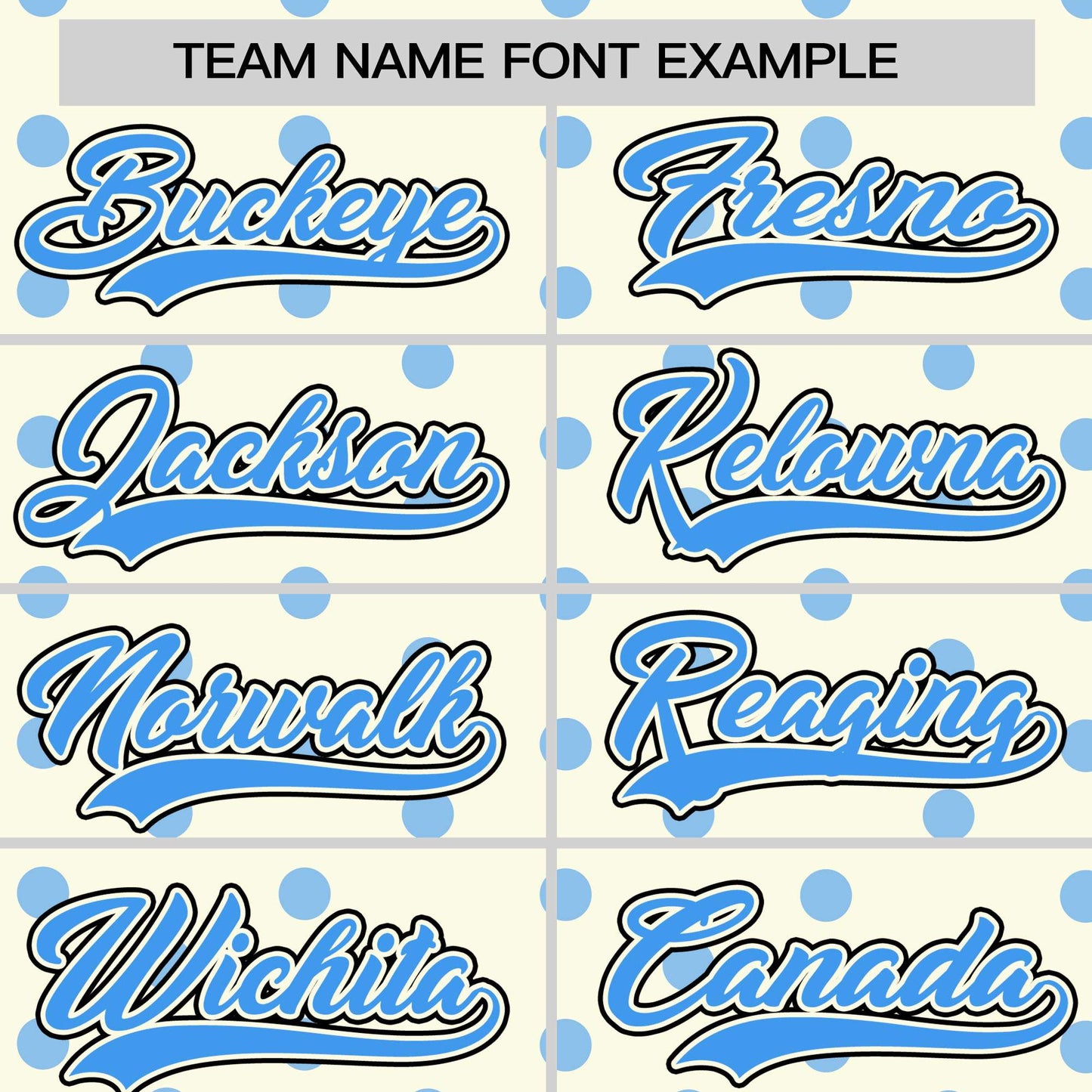 Custom Cream Powder Blue Personalized Polka Dot Graffiti Pattern Authentic Baseball Jersey