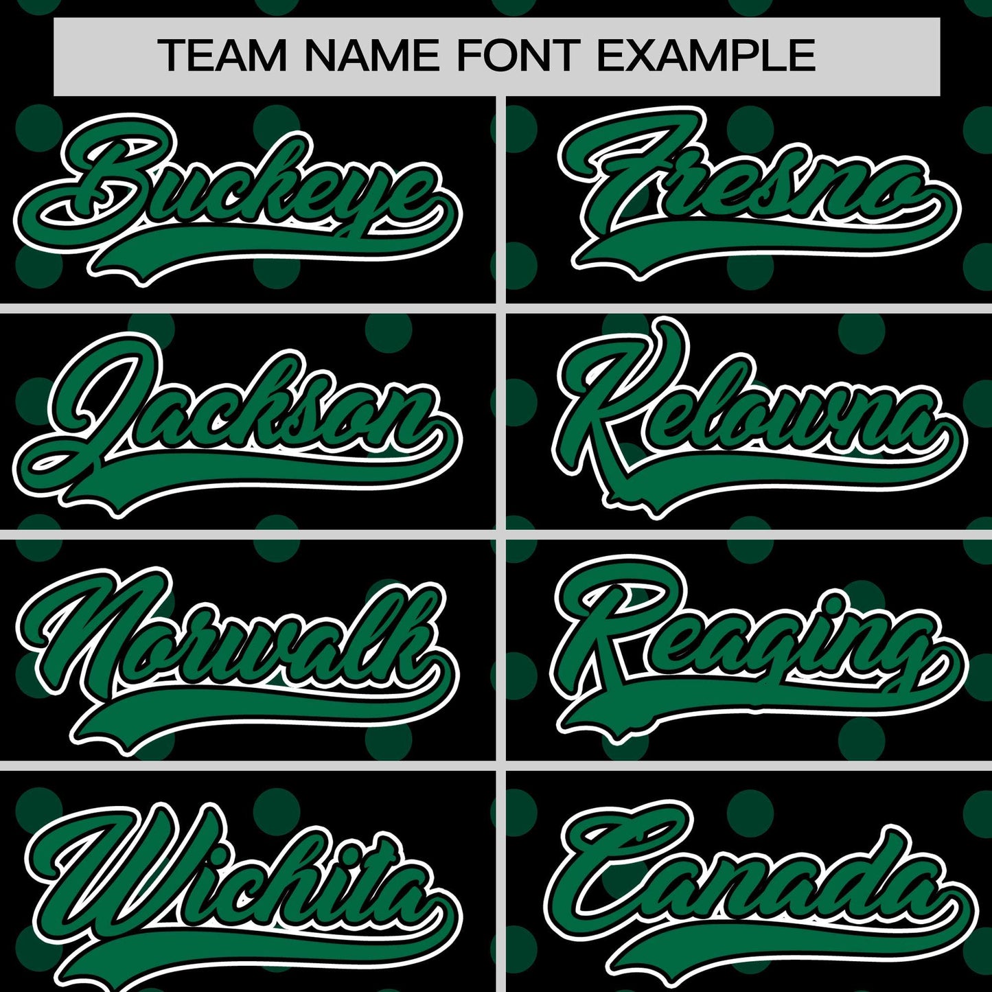 Custom Black Kelly Green Personalized Polka Dot Graffiti Pattern Authentic Baseball Jersey